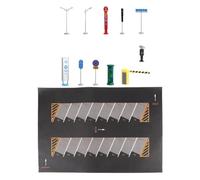 FewNvWa 12 Piezas Parking Lot Modelo Alfombrilla Vehículo Escala 1/64 Escena Subterránea Garaje Edificio Simulación Adecuada para Juego Infantil Decoración de, Estilo F