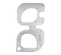 FewNvWa 1x Calibrador Cuero DIY Accesorios de Medición Regla de Ángulo Redondo para Carpintería