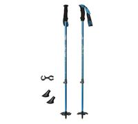 FewNvWa 2 Piezas Bastones de Esquí Telescópicos de Aluminio Ajustables con Cesta de Nieve Empuñadura Ergonómica de Bloqueo Mejorado para Adultos Y Niñ, Azul