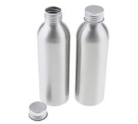 FewNvWa 2 Piezas Botella de Agua de Aluminio Vacía Ancha Dispensador Y Antioxidante Útil para Aceites Esenciales Y Perfumes Adecuada para Sal, 150ml