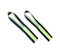 FewNvWa 2 Piezas Correas de Levantamiento de Pesas Soporte de Muñeca Bandas para Entrenamiento Material Algodón Resistente Adecuado para Musculación Gimnasio, Amarillo Negro