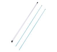 FewNvWa 2 Piezas Golf Alineador Bastones de Entrenamiento Vara Corrección de Postura Guía de Swing Fibra de Vidrio Portátil Adecuada para Práctica Enseñanza P, Azul, 80CM