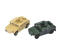 FewNvWa 2 Piezas Juego de Tanque Modelo de Ensamblaje Manual Vehículo Militar Kit Juguetes Plástico Adecuado para Adultos Niños Coleccionistas y Escenarios