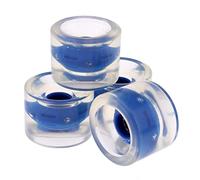 FewNvWa 4 Ruedas Luminosas para Longboard, Monopatín Cruiser, Ruedas de Repuesto de PU con Destellos, Que Brillan en La Oscuridad para Descenso, Montaña, Azul Oscuro