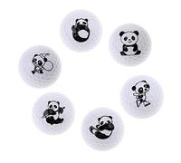 FewNvWa 6 Piezas Bola de Golf Pelota de Práctica Bola de Entrenamiento Bola Flexible Hecha de Caucho Sintético Y Resina Duradera Adecuada para Entrenamiento E, 6 Piezas Mixtas