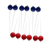 FewNvWa 6 Piezas Juego de Escalera Bolas de Golf Bolas de Entrenamiento Bolas de Lanzamiento Material PE Apto para Actividades en Jardín Juegos Familiares Cés, Rojo y Azul