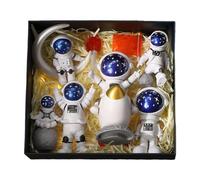 FewNvWa 7 Piezas Figura Estatua Resina Escultura Juguete Educativo Adorno Decoración Infantil Adecuado para Colección Regalo Sala de Estar, 6 Piezas de Cielo Estrellado, universal