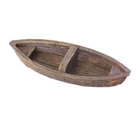 FewNvWa Adorno de Acuario Barco Flotante Figura Decorativa en Miniatura con Textura Vintage Hecha en Resina Resistente Adecuada para Paisajismo Escritorio