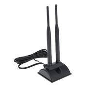 FewNvWa Antena WiFi Conector Ganancia 6dbi Cable Extensión Inalámbrica Compatible con 5.8ghz Adecuada para Router PC Adaptador, Banda Dual