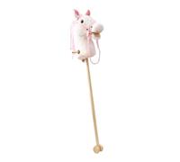 FewNvWa Caballo de Juguete para Niños con Pértiga, Caballito de Madera Suave con Ruedas Y Diseño Portátil, Ideal para Niños.