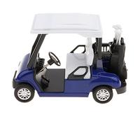 FewNvWa Carro de Golf Miniatura con Juguete Modelo Fundido Simulación de Coche Retroceso Carrito con Palos y Modelo Metálico para Regalo Oficina Colección