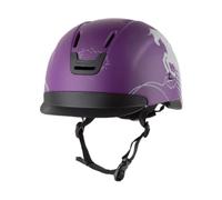 FewNvWa Casco de Equitación Ligero Y Ajustable con Orificios de Ventilación: Protección para Hombres Y Mujeres, Diseño Elegante, También Apto, Púrpura, M