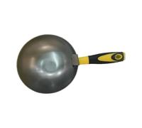 FewNvWa Cementera Paleta de Cucharón Paleta de Yeso Herramienta de Construcción Cubeta de Cemento Fabricada en Acero al Carbono con Mango Ergonómico Apta, Mango de PP