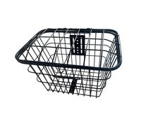 FewNvWa Cesta para Bicicleta Soporte Trasero Portaequipajes Portaequipaje de Hierro Resistente Fácil de Instalar Adecuado para Compras Trabajo Campamento Pesc, con Tapa
