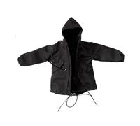 FewNvWa Chaqueta con Gabardina para Figura en Miniatura a Escala 1/12, Confeccionada de Calidad, Ideal para Modelos de Ropa, Muñecos, Figuras Y Acceso, Negro