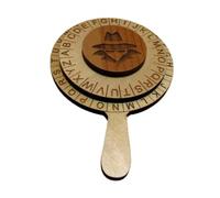 FewNvWa Cipher Wheel Disco de Madera Rueda de Codificación para Descifrar Mensajes y Disco con Letras Grabadas Rompecabezas Educativo Detectivesco
