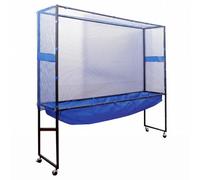 FewNvWa Colector de Bolas Portátil para Tenis de Mesa con Base Móvil y Marco Firme Recoge y Devuelve Pelotas para Prácticas Fluidas Adecuado para Salas de, Full-Coverage Net