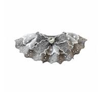 FewNvWa Collar de Gato con Encaje Bib Bordado Corazón Ajuste Cómodo Función Decorativa Lazo para Mascotas Adecuado para Fotos de Mascotas Celebraciones Interior, XS