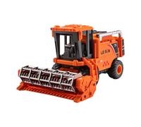 FewNvWa Cosechadora de Juguete para Niños, Modelo de Granja, con Simulación de Máquina Cosechadora Y Detalles Realistas. Material Resistente para Uso Educativ, Naranja