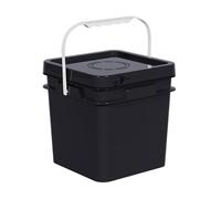 FewNvWa Cubeta Cuadrada con Tapa Y Asa Envase Apilable para Almacenamiento Recipiente Material Alimenticio de Polipropileno Adecuada para Cocina Ho, 16l