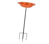FewNvWa Cuenco Decorativo para Baño de Pájaros con Estaca de Metal, Multifuncional