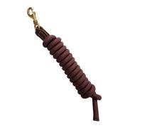 FewNvWa Cuerda de Entrenamiento para Caballo Cuerda Funcional Correa Diseñada para Halter Y Arnés Cuerda de 250cm con Clip Metálico Seguro Herramienta Básica, MarrÓn