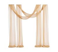 FewNvWa de Mesa, Arco de Boda, Decoración, Mantel, Funda de Mesa, Tela de Poliéster Ligera, Adecuada para Ceremonias, Aniversarios Y Fiestas, Oro, tal como se describe