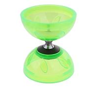 FewNvWa Diabolo de Triple Rodamiento Juguetes Chino Caucho Resistente Adecuado para Práctica Profesional Principiantes Formación de, Verde, 10,5cm