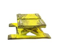 FewNvWa Elevador Miniatura 1 64 Carro Diorama Reparación Auto Equipo Miniatura Taller Accesorio Mobiliario Garaje Hecho en Resistente Resina Adecuado para, Amarillo