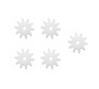 FewNvWa Engranaje Infantil DIY Engranaje Recto Rueda Dentada Piñón Componente Mecánico con Alineación de Eje de 2 Mm en PVDF Transmisión Precisa y Ligera, 10T, Regular