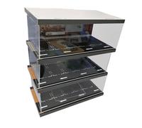 FewNvWa Estuche para Modelo de Coche a Escala 1/64 Vitrina de Exhibición de Mini Coches Diorama de Garaje Soporte Decorativo Acrílico Adecuado para Escritorio, 3 Capas