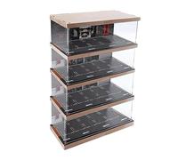 FewNvWa Estuche para Modelo de Coche a Escala 1/64 Vitrina de Exhibición de Mini Coches Diorama de Garaje Soporte Decorativo Acrílico Adecuado para Escritorio, 4 Capas