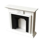 FewNvWa Estufa de Juguete de Casa de Muñecas Chimenea de Estilo Retro como Accesorio de Cocina Ornamento Miniatura en Hierro Resistente Mueble Decorativo en