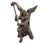 FewNvWa Figura de Guerrero ángel, Estatua de Resina, Adorno de Mesa para Vitrina, Gold C