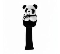 FewNvWa Funda para Palos de Golf Tipo para Cabeza de Madera en Material Suave Cubre y Palos con Accesorio Divertido Adecuado para Uso en Entrenamiento, Funda De Palo De Golf De Felpa Panda