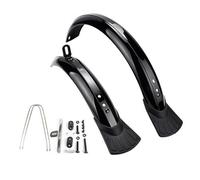 FewNvWa Guardabarros Bicicleta Conjunto Delantero Trasero Soporte Metálico Curvado Plástico Ingeniería Protección contra Salpicaduras Adecuado para Paseos Bajo Lluvia, 16 Pulgadas