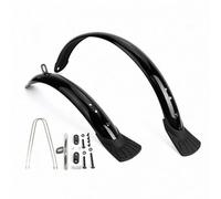 FewNvWa Guardabarros Bicicleta Conjunto Delantero Trasero Soporte Metálico Curvado Plástico Ingeniería Protección contra Salpicaduras Adecuado para Paseos Bajo Lluvia, 20 Pulgadas