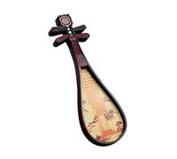 FewNvWa Instrumentos Musicales Miniatura Casa de Muñecas Accesorio Modelo Decoración Hogar Madera Artesanía Adecuado para Coleccionistas Fans de la Música, Laúd