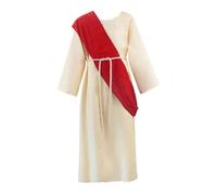 FewNvWa Jesús Traje Túnica Medieval Cosplay Vestimenta Religiosa Romana con Cinturón a La Cintura Material Suave Y Costura Elegante Disponible para a, XL
