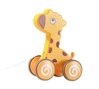 FewNvWa Juguete de Cuerda para Arrastrar, Juguete para Caminar, Juguete Sensorial de Percepción de Colores para Empujar Y Arrastrar para Juegos de Simulación, Jirafa