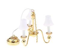 FewNvWa Lámpara Miniatura Casa de Muñecas Luz de Pared LED con Pantalla Plástica Soporte Metálico Y Base Magnética Interruptor Manual para Decoraciones en