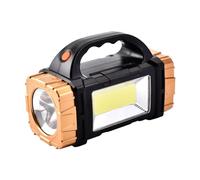 FewNvWa Linterna LED Recargable Mini Solar Portátil Linterna de Mano con Doble Interruptor Y Varios Modos de Luz Ligera Y Fácil de Adecuada para C, Oro