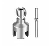 FewNvWa Machuelo de Acero al Carbono Rosca Interior Exterior Terraja para Tubos Accesorio de Herramienta Eléctrica Alta Dureza Resistente al Desgaste Adecuado, 6pts, Int+Ext Acero Carbono