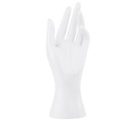 FewNvWa Mannequin Mano Expositor Joyas Soporte Exhibidor Anillos Organizador Collares Decorativo Multifunción Polietileno Adecuado para Tiendas Hogar Escritor, Blanco