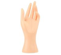 FewNvWa Mannequin Mano Expositor Joyas Soporte Exhibidor Anillos Organizador Collares Decorativo Multifunción Polietileno Adecuado para Tiendas Hogar Escritor, Color de Piel