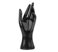 FewNvWa Mannequin Mano Expositor Joyas Soporte Exhibidor Anillos Organizador Collares Decorativo Multifunción Polietileno Adecuado para Tiendas Hogar Escritor, Negro