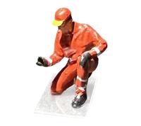 FewNvWa Maqueta de Gasolinera, Accesorios para Gasolineras en Miniatura, Diorama, Adorno de Resina, Diseñado para Coleccionistas Y Aficionados, Auxiliar de Gas en Cuclillas