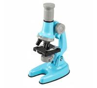FewNvWa Microscopio Científico Infantil para Educación Científica Aparato de Óptico Conjunto de Slides Preparadas y Instrumento de Laboratorio Adecuado para, Azul