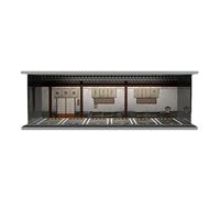 FewNvWa Modelo Carro Escaparate LED Expositor para Autos 1/64 Garaje Acrílico Coleccionable con Protección contra Polvo Y Diseño Realista de Estacionamiento a, Tema de Izakaya