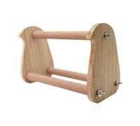 FewNvWa Percha de Madera para Loros de Mesa, Resistente Al Desgaste, Portátil, de Fácil Instalación, Suministros para Pájaros, Percha para Pollos para Agaporn, Madera
